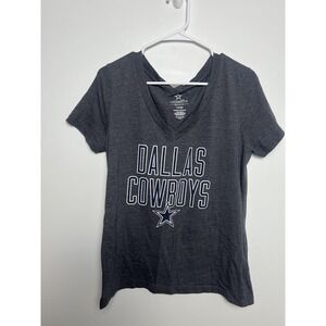 Dallas Cowboys Shirt Wm LG Gray NFL Football Dallas Cowboys Authentic Sports Fan